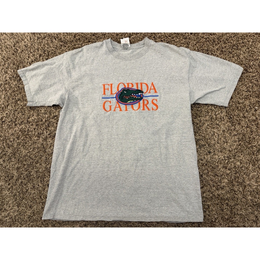 Vintage 90s Florida Gators UF Embroidered Logo T-Shirt Made USA Mens Sz XL